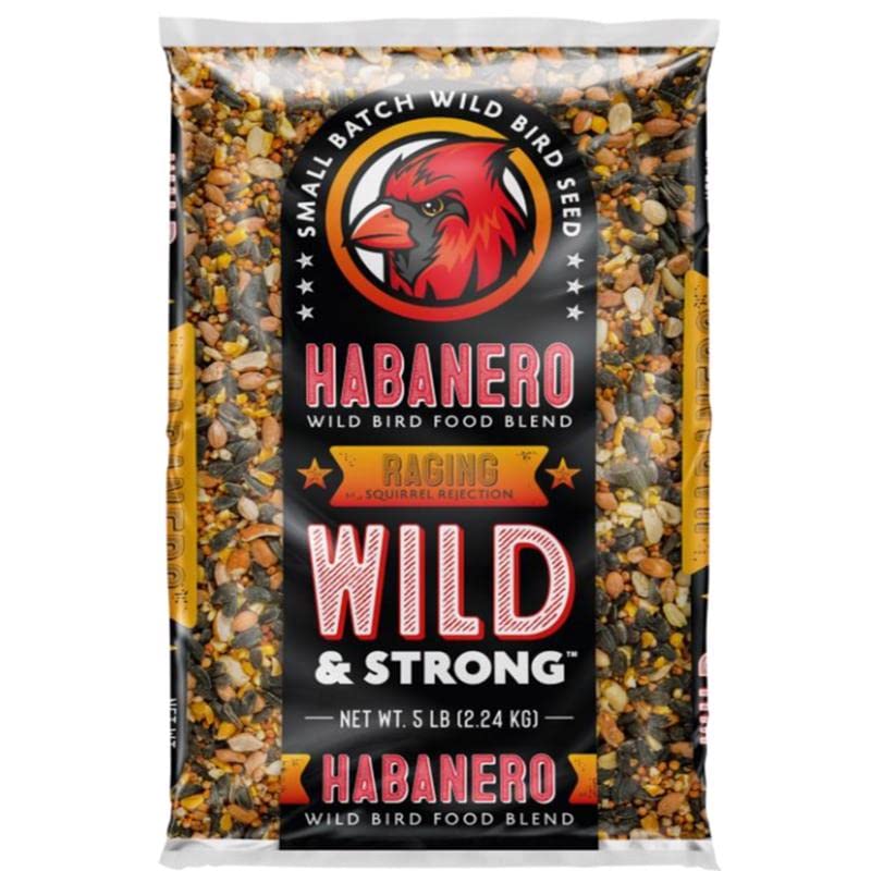 Small Batch Wild & Strong Raging Songbird habanero wild bird food attracts songbirds at feeder