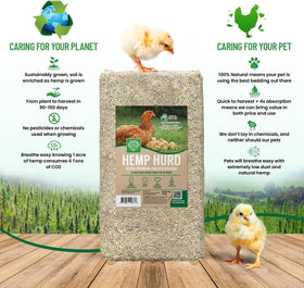 Small Pet Select hemp hurd bedding compostable option for eco-friendly disposal
