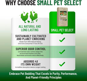 Small Pet Select hemp hurd bedding long-lasting performance reduces replacements