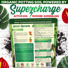 Flowers and vegetables thriving in Smart Grower soil blend