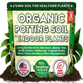 Smart Grower Organic Potting Soil in ready-to-plant bag boosts indoor gardening potential