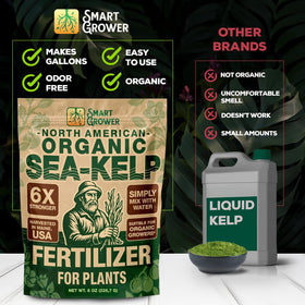 Smart Grower Sea-Kelp 8oz-pack compact packaging ideal for beginners and pros
