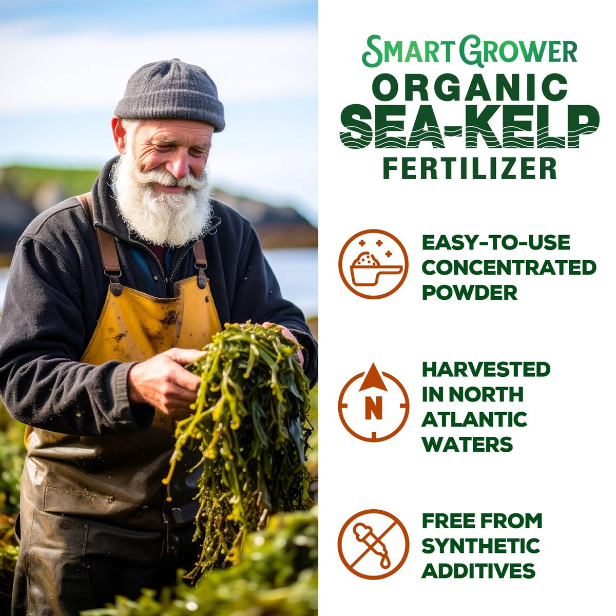Smart Grower Sea-Kelp houseplants care for vibrant foliage and strong roots