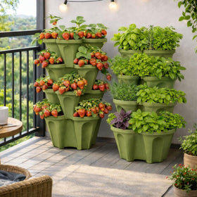 Smart Spring center hole supports irrigation and stability for DIY setups.