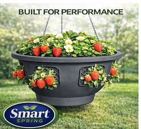 Smart Spring Ultimate Hanging Basket USA-made badge on rugged frame