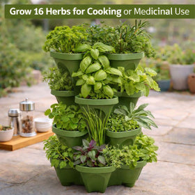 Smart Spring vertical garden with 16 sites, ideal for herbs and greens.