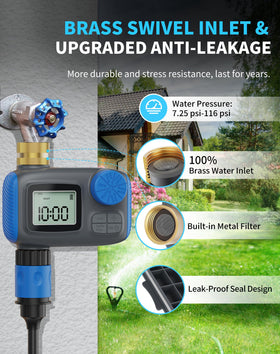 Smartale Sprinkler Timer digital dial display supports easy scheduling and clear status.