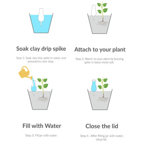 SmartiLiving vacation-friendly irrigation spikes ideal for off-site plant care