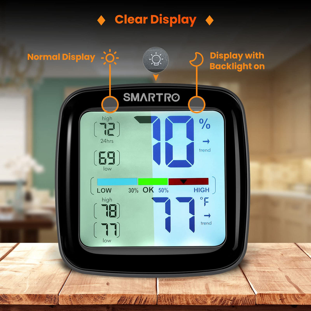 SMARTRO SC42 24h max min logs track daily climate changes