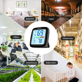SMARTRO SC42 compact hygrometer for nursery and office use