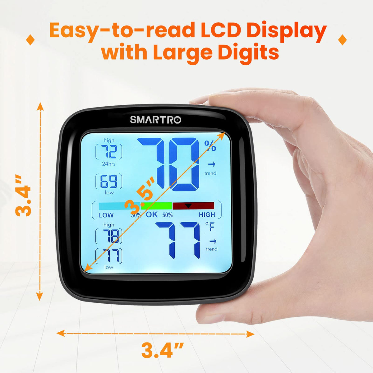SMARTRO SC42 retractable-stand supports tabletop placement anywhere.
