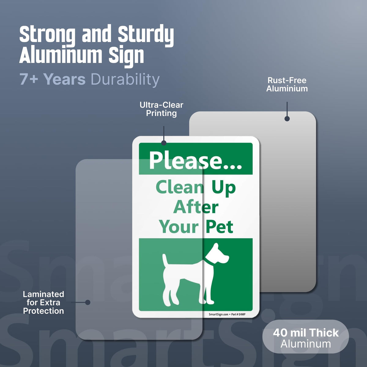 SmartSign 21-inch tall sign kit for enhanced visibility.