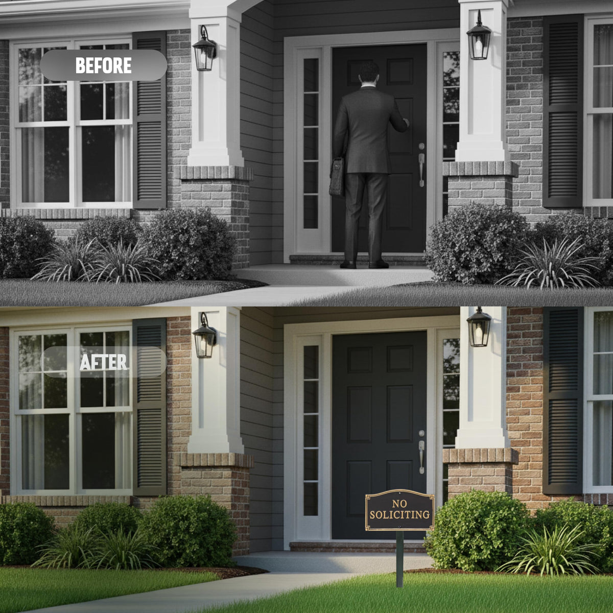 SmartSign yard sign enhancing curb appeal with clear message