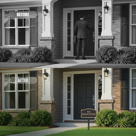 SmartSign yard sign enhancing curb appeal with clear message