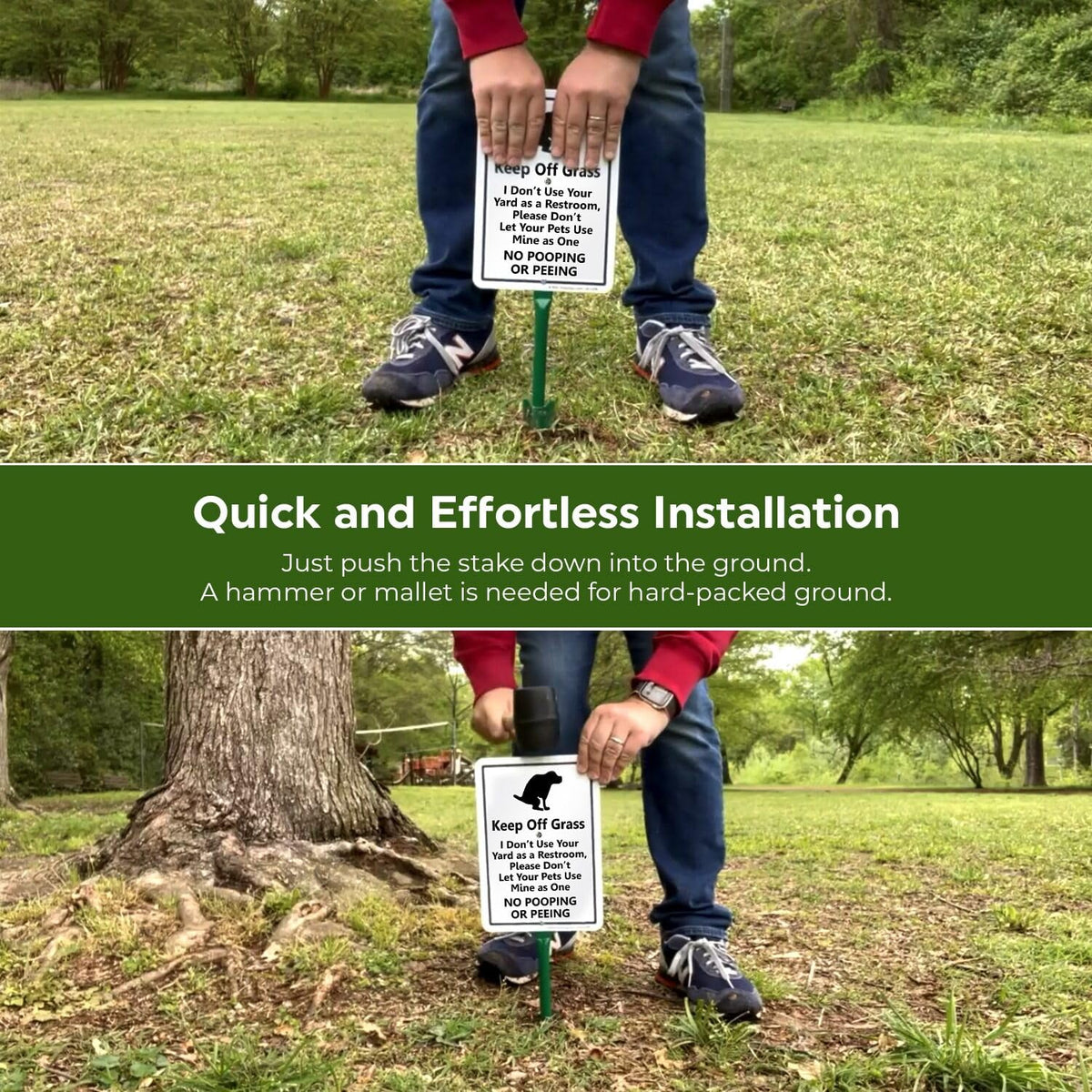 SmartSign laminated weatherproof sign resists rain and graffiti for outdoor use.