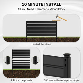 SMARTSTANDARD privacy fence enhances patio and backyard aesthetics