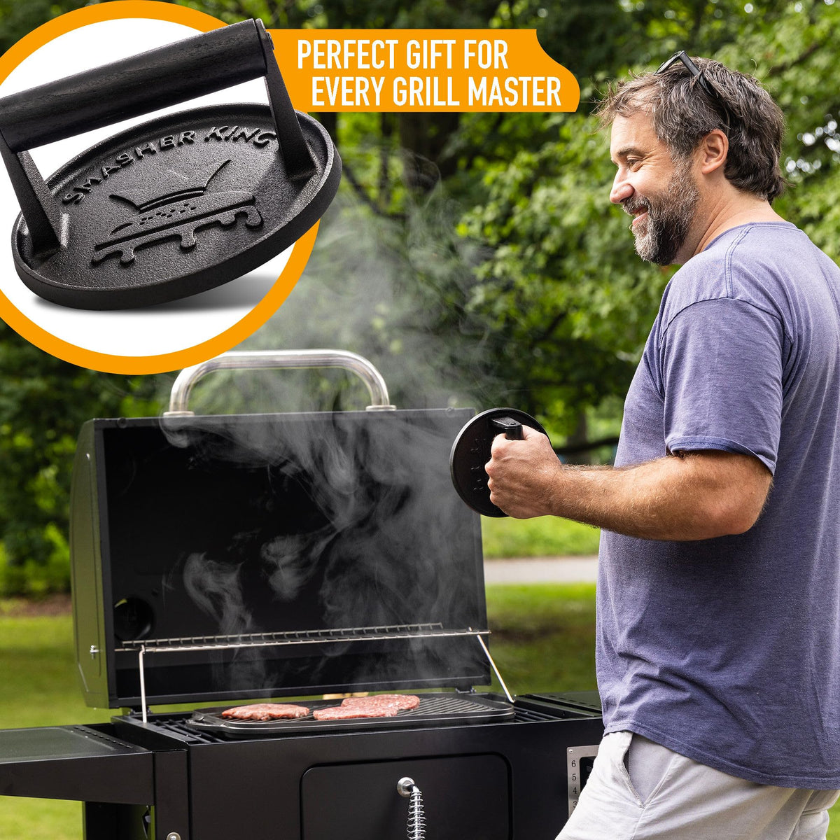 Smasher King durable cast iron construction for years of use