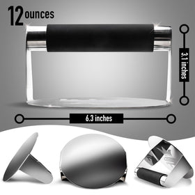 SMASHER KING non-stick bottom design prevents sticking during cooking.