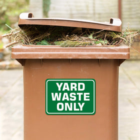 SMASMILE yard waste stickers UV protected for long-lasting visibility