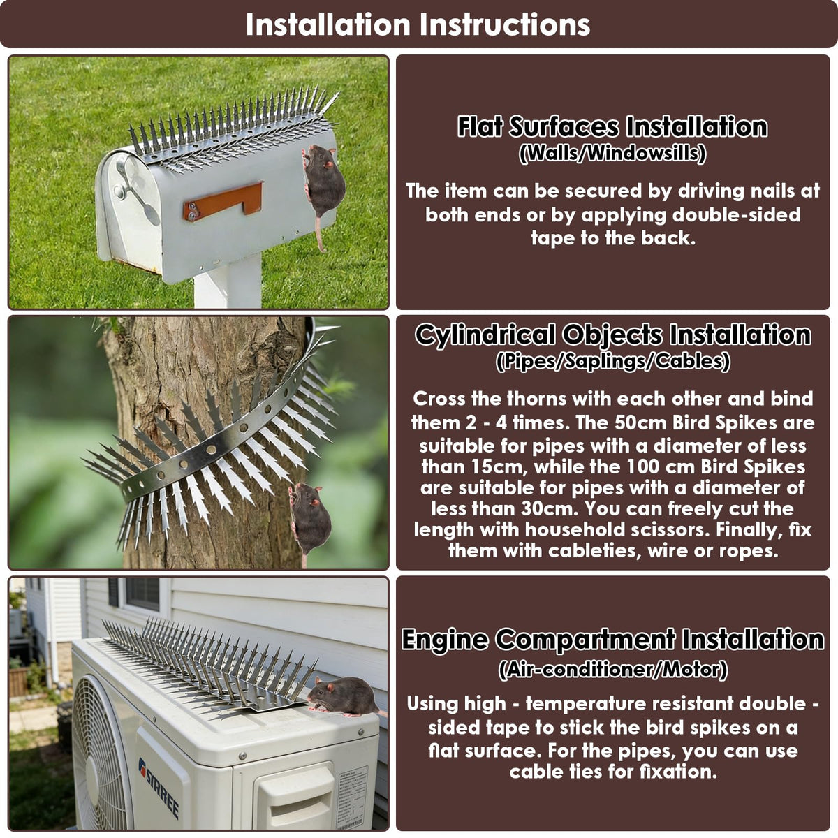 SMD5050 Package includes screws, ties, wires, gloves, and cable ties.