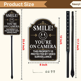 Smeryl 34-6-inch stake keeps the sign secure in outdoor conditions