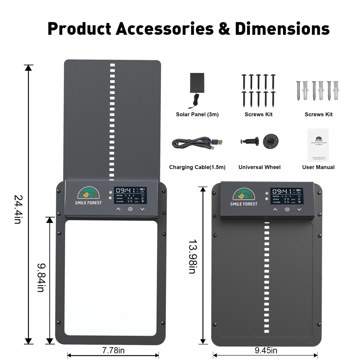 Smile Forest IP65-rated build withstands rain, snow, and humidity for reliable outdoor use.