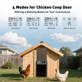 Smile Forest solar panel chicken door setup promotes easy sun-powered operation and fewer battery changes.
