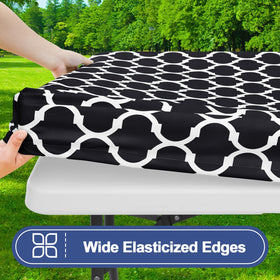 Smiry bench covers set 72in 12in keeps benches clean during meals.