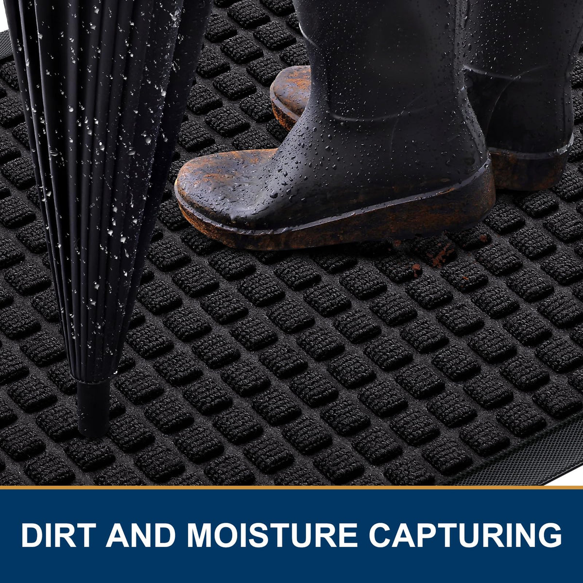 Smiry non-slip bottom mat prevents slips at doorways