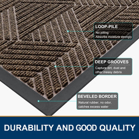 Smiry mat non-slip base keeps mat in place, low-profile design