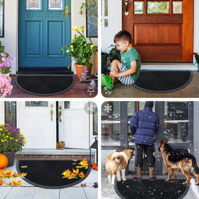 Smiry easy-clean mat is washable and vacuum-friendly for busy homes.