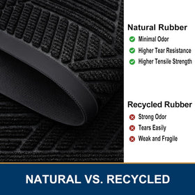 Smiry doormat easy to clean: sweep, vacuum, rinse, or machine wash