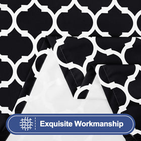 Smiry elastic edge fitted design prevents tablecloth from shifting.