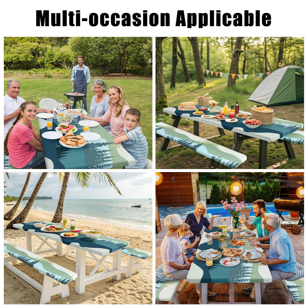 Machine washable for quick refresh after camping and picnics.