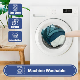 Suitable for indoor and outdoor use in a stylish green-blue color.
