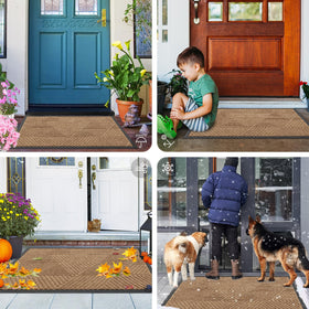 Smiry indoor-outdoor mat design suits any entryway.