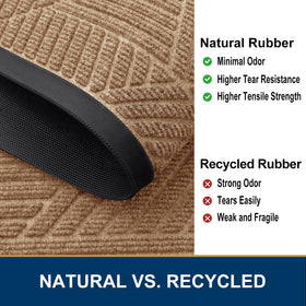 Smiry low-profile mat fits under most doors for smooth operation.