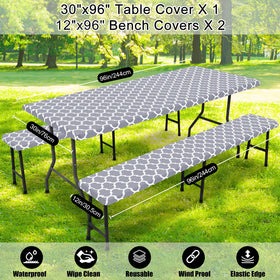 Smiry outdoor dining setup in grey elevates table presentation