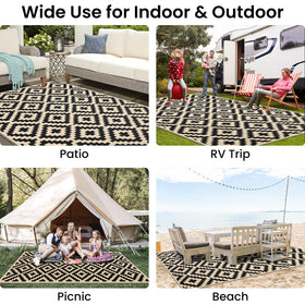 Smiry rug great for picnics camping RV trips and outdoor gatherings