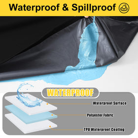 Smiry tablecloth elastic edge showing secure windproof fit