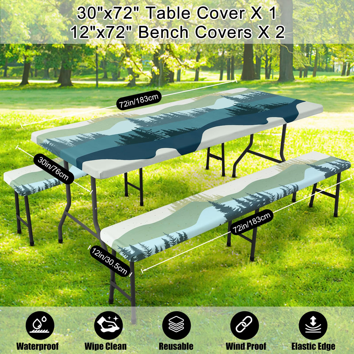 Durable polyester construction guards against stains and scratches.