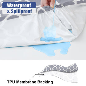 Smiry waterproof tablecloth 96x30 grey protecting surface from moisture