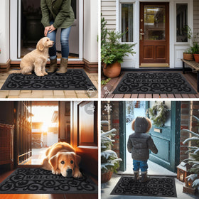Smiry non-slip backing keeps the mat in place during entry.