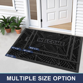 Smiry Welcome Mat dirt-trap design keeps indoor floors cleaner after busy outdoor days.