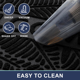 Smiry Welcome Mat easy to clean, shake, rinse, and air dry.