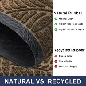 Fade-resistant Smiry mat endures sun and weather for outdoor use