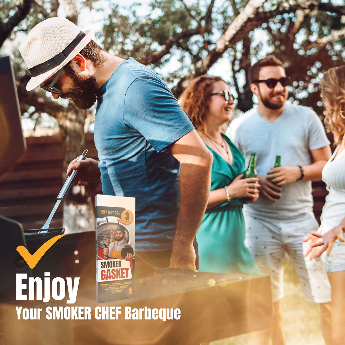 Smoker Chef retrofit kit for quick DIY gasket upgrades