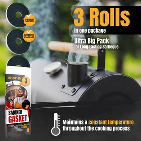 Smoker Chef hi-temp fire tape roll showing heat resistance and durable adhesion