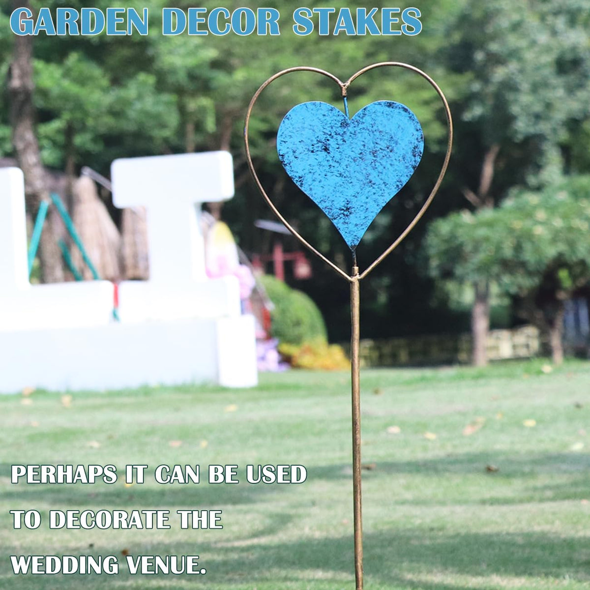 SMQLJXC wedding decor idea adds a romantic touch to outdoor ceremonies.