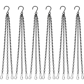 SMYAXUNW 6-pack 13.7 inch hanging chain closeup, perfect for secure outdoor planters.